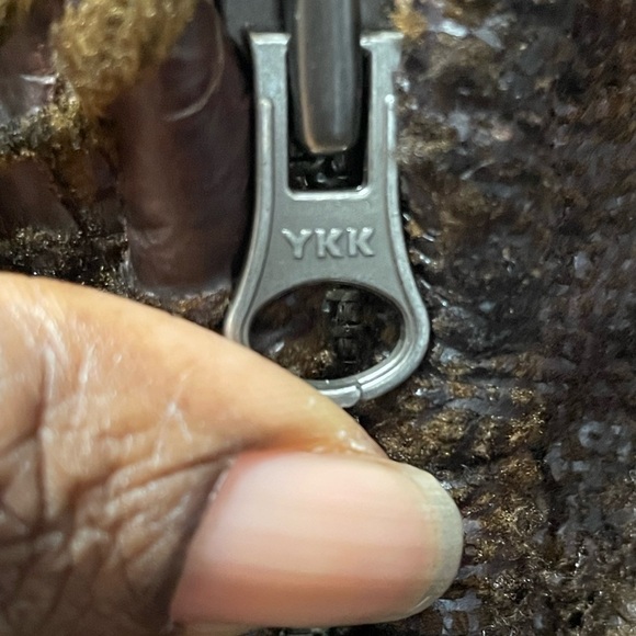 True Grit Brown Floral Rose Faux Fur Jacket Western Small L - Picture 11 of 13